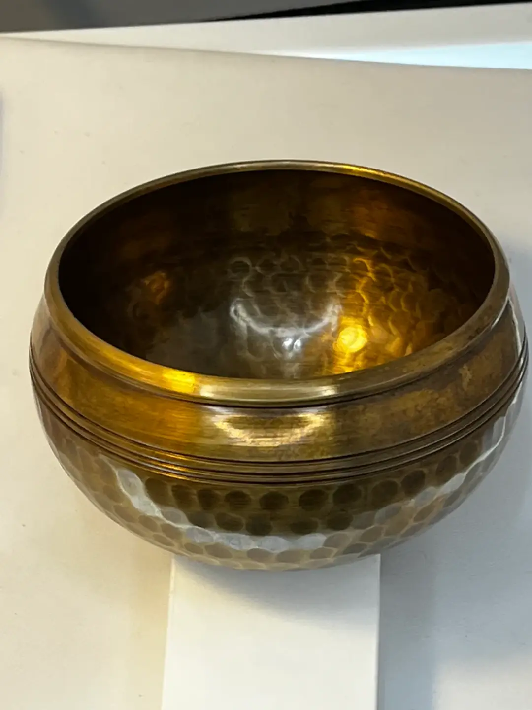 Brass singing bowl