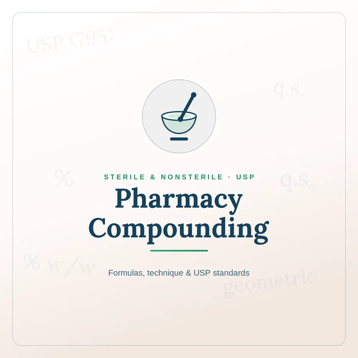 Pharmacy Compounding
