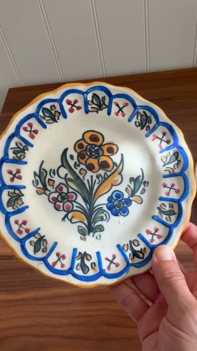 MG* Hand Painted Plates - Marked Toledo GM