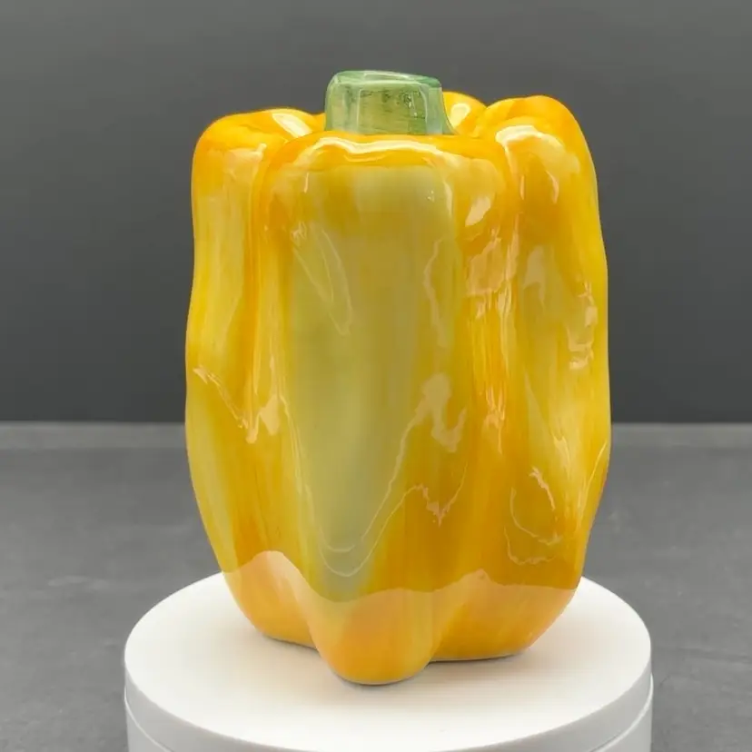 Ceramic Yellow Bell Pepper #6986 | Vintage Itay *CHIPPED*