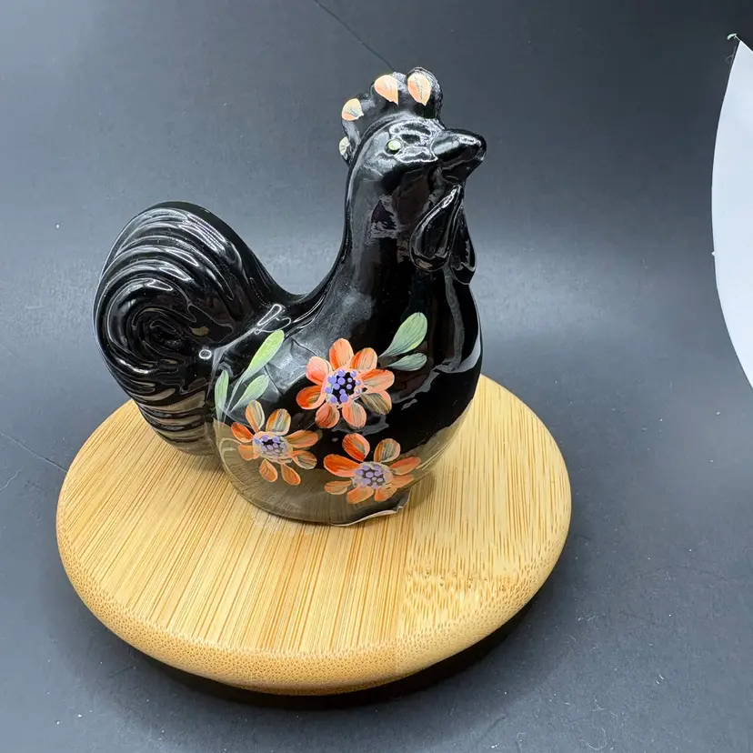 Fenton Lenox Exclusive Midnight The Little Rooster Figurine