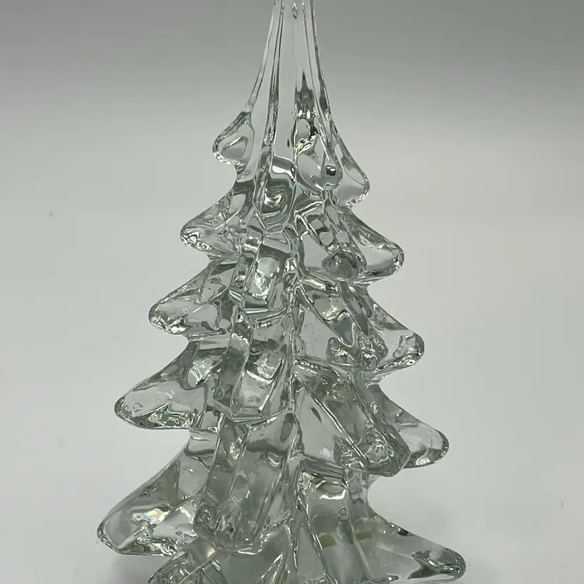 6” Clear Glass Christmas Tree