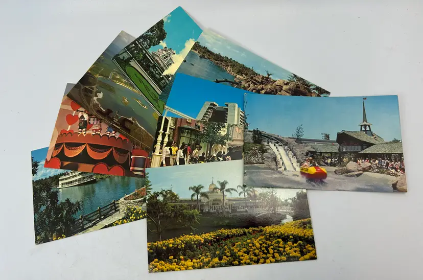 Vintage Set of 9 Disney World/Land Post Cards 60s/70s Unused