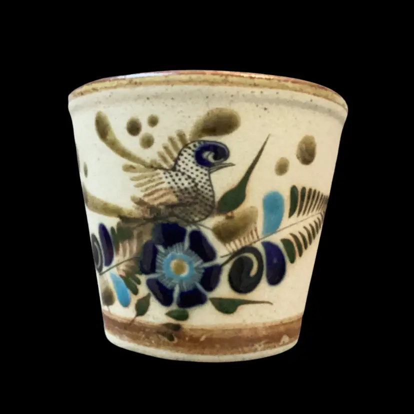 Beautiful Tonala Plant Pot Signed RS Mexico