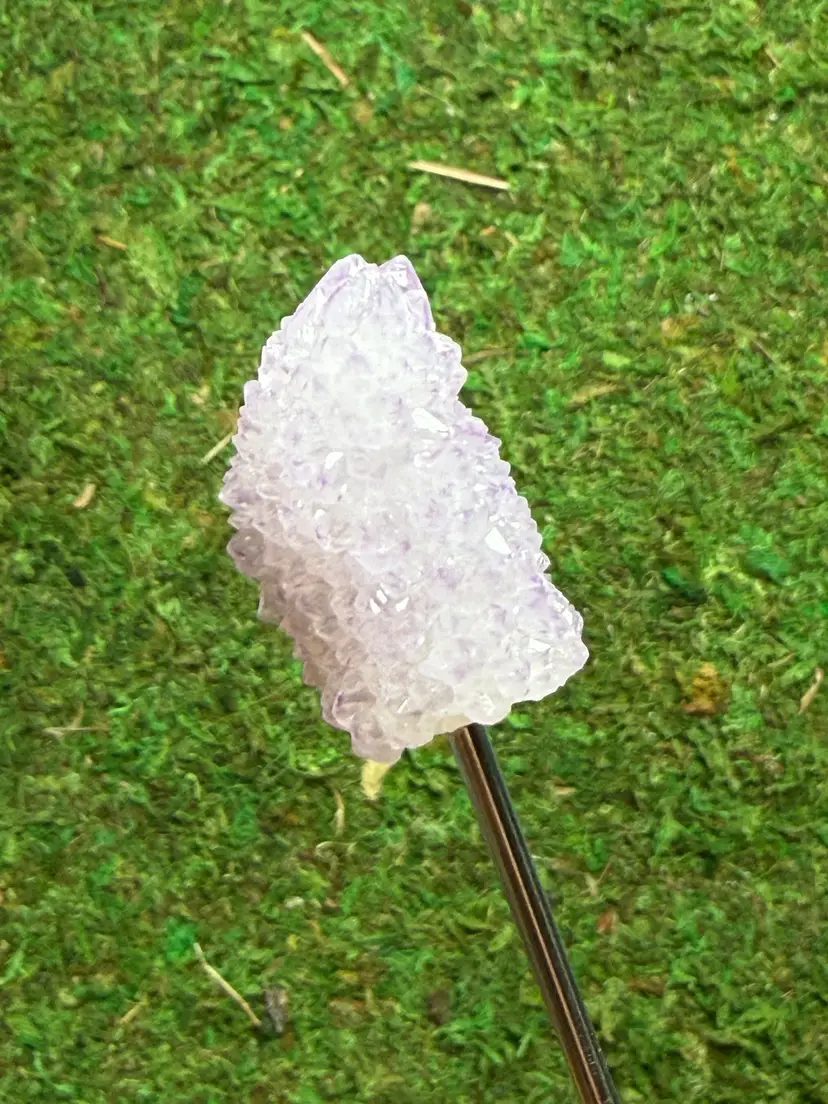 Crystal Support Stake - Spirit Quartz - Stainless Steel