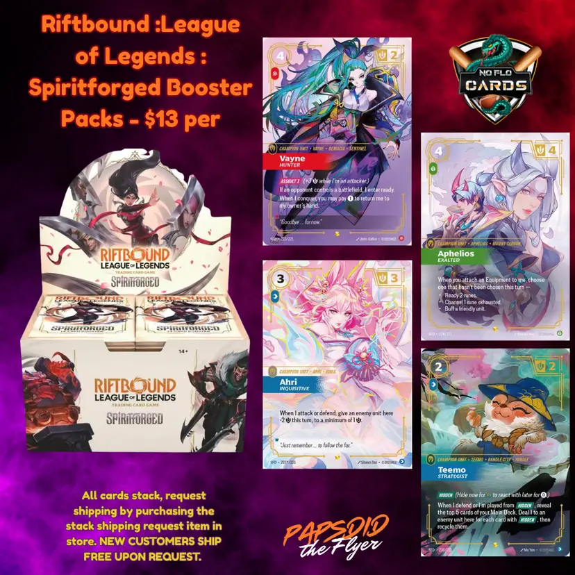 Riftbound: League of Legends Spiritforged Booster Packs