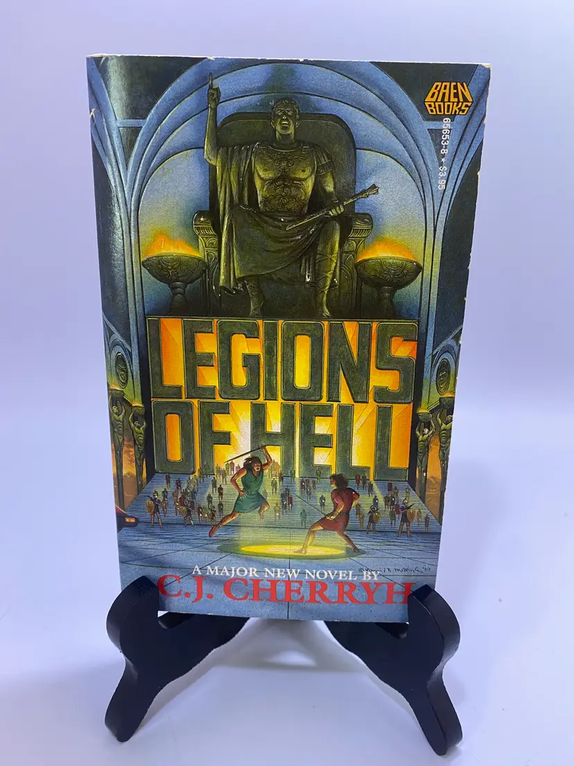 Vintage 'Legions of Hell' by C.J. Cherryh Paperback Book 1987 Baen