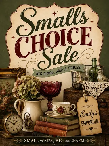 Emily’s Emporium- $1 & $3 SB