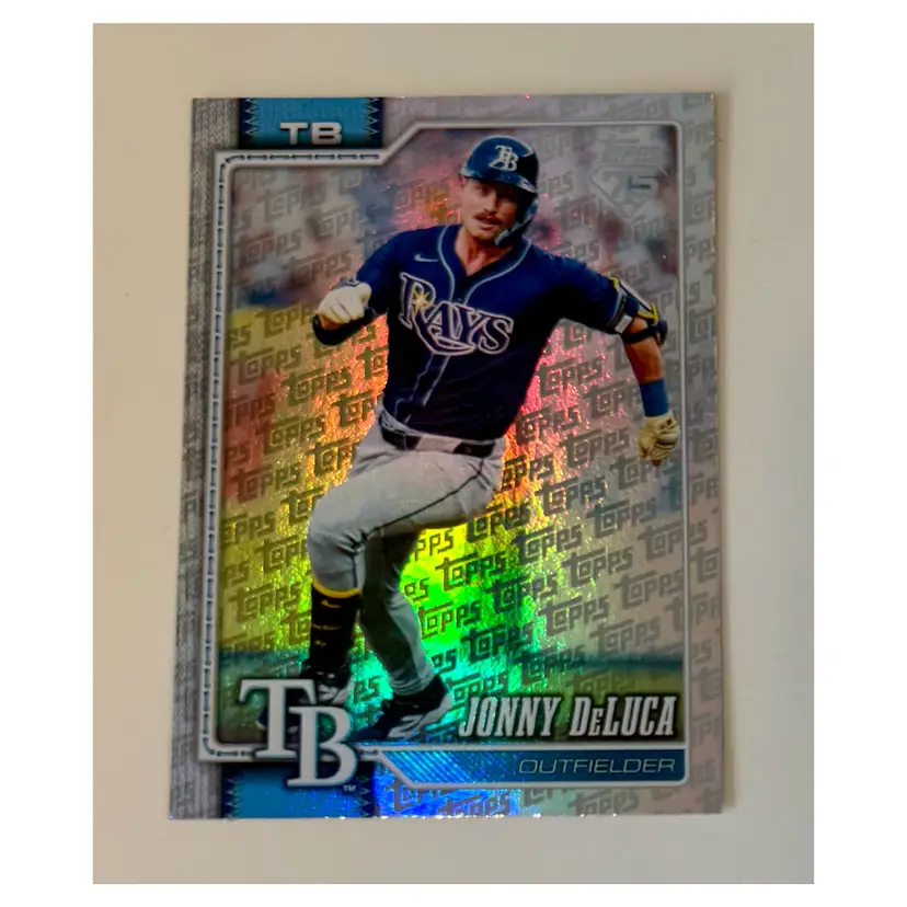 Jonny DeLuca Topps Logo Foil Tampa Bay Rays