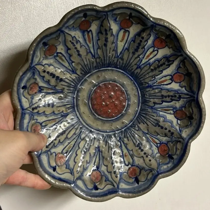 Vintage Biagioli Gubbio Italian Hand Painted Plate