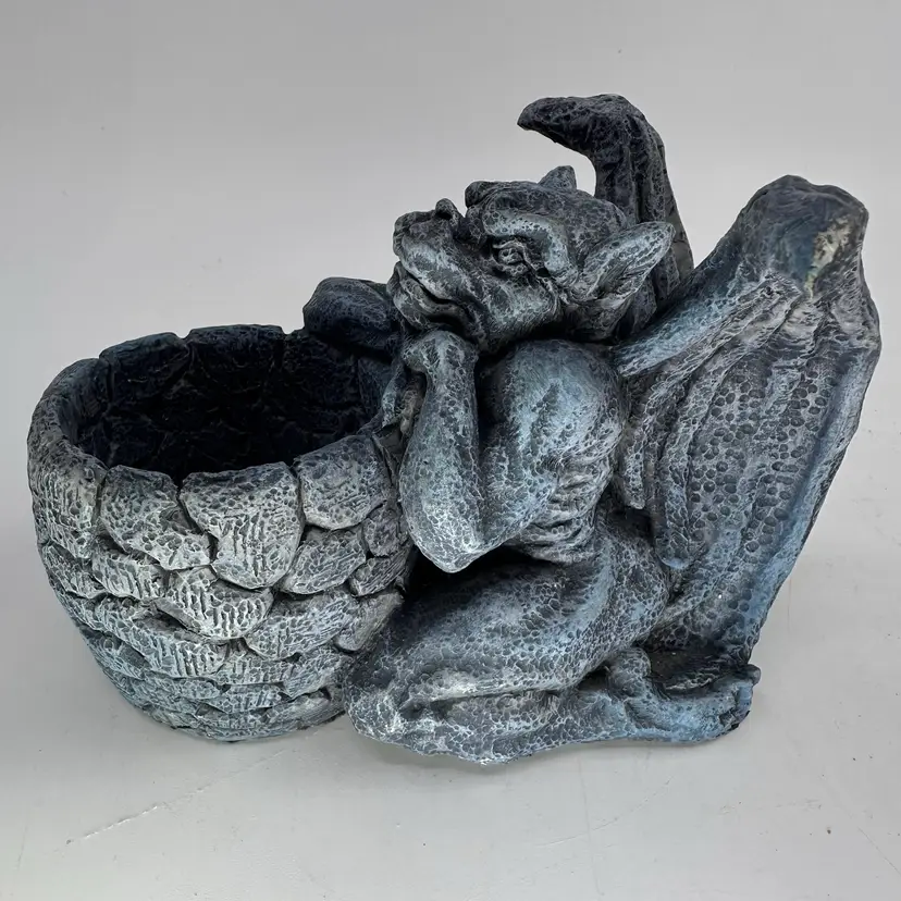 GARGOYLE w/Cauldron Votive Candle Holder Figurine