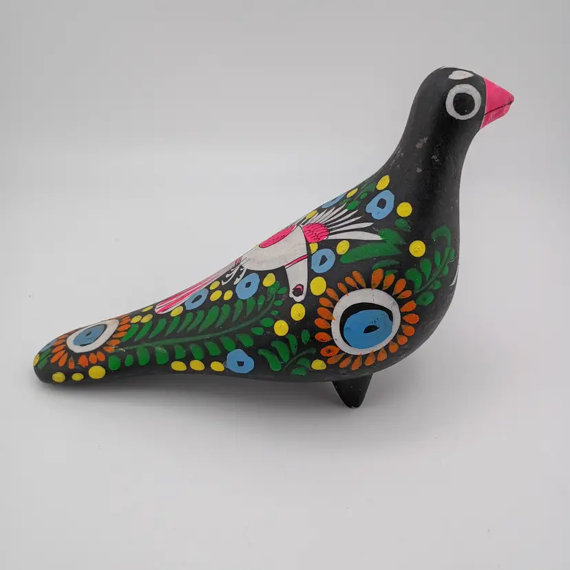 Tonala bird, black background