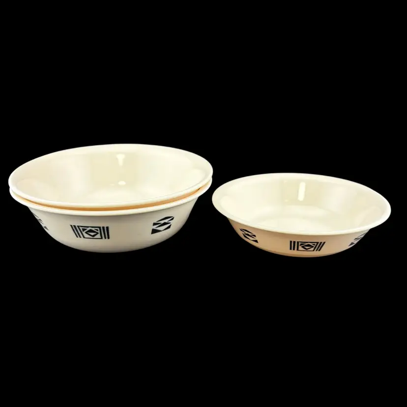 Set Of 3 Corelle Tribal Spirit Bowls 1 Berry Bowl 2 Cereal Bowls