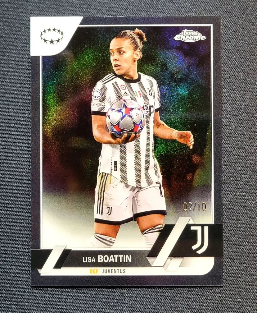2022-23 Topps Chrome UWCL - Lisa Boattin /10 black refractor