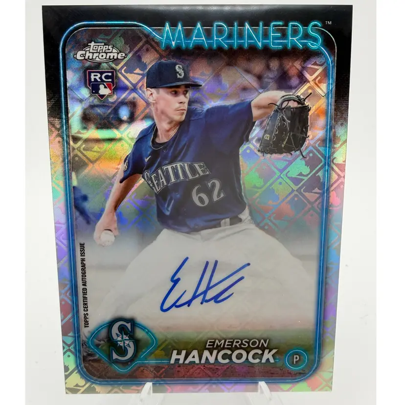 Emerson Hancock - 2024 Topps Logofractor RC Auto