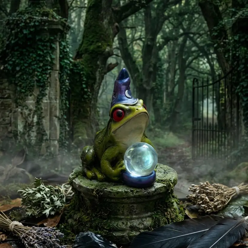 25. Windstone Editions "Frog Wizard" figurine, sculpted by artist Melody Peña and originally released in 1994
