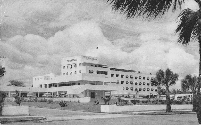 1946 Hotel Jaragua Ciudad Trujillo Dominican Republic Postcard