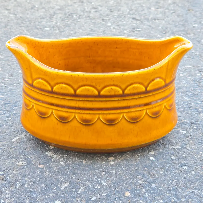 Ceramic Gravy Boat Homer Laughlin Granada Coventry Castilian Golden Harvest Vintage