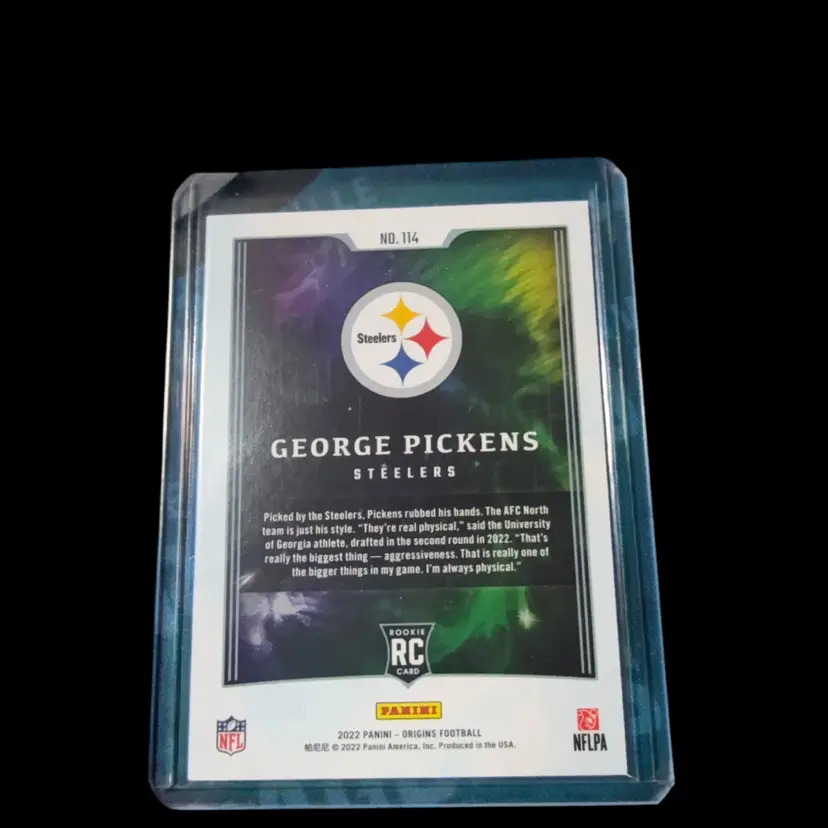 George Pickens Rookie Card Origins /79 Pittsburgh Steelers