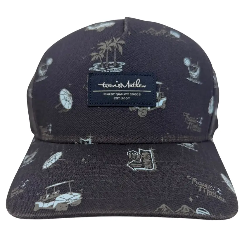 Travis Mathew Backyard Olympics Life of The Party Dark Blue Unisex Golf Snapback