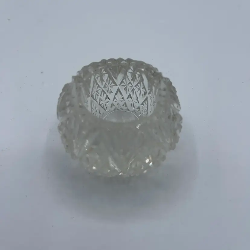 Press The Glass Salt Shaker Round Vintage