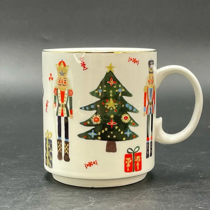 Grace Teaware Nutcraker Mouse King Coffee Mug Cup Christmas Tree Ballet