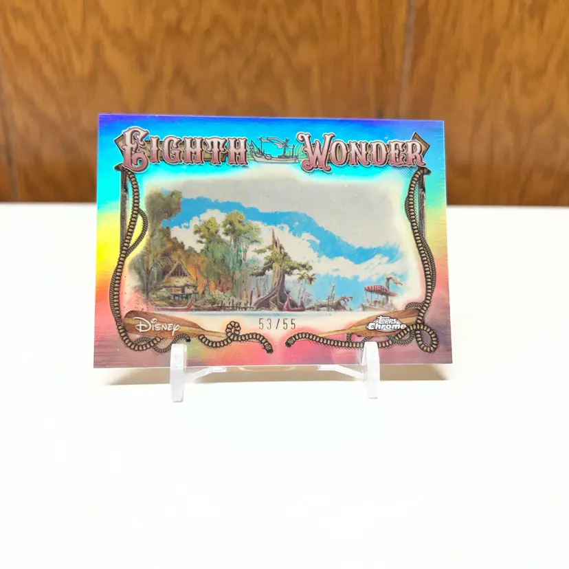 Eighth Wonder Jungle Cruise /55 Topps Disneyland 70th Anniversary Chrome