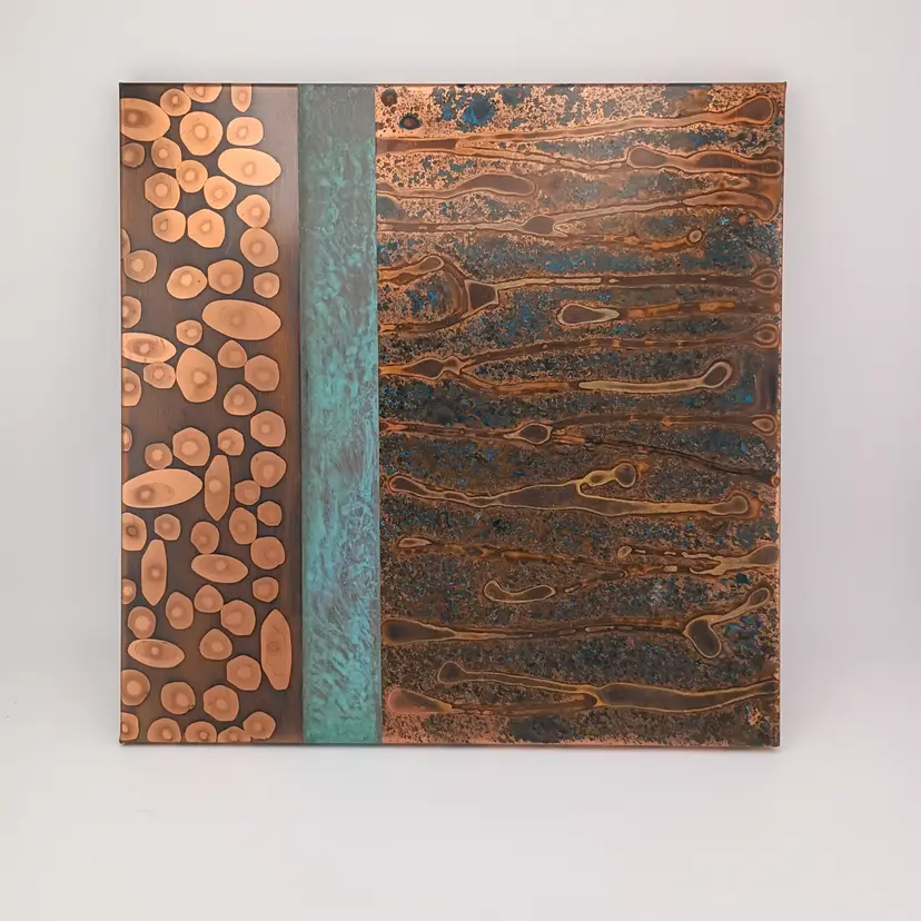Patina Studio copper wall art/large trivet