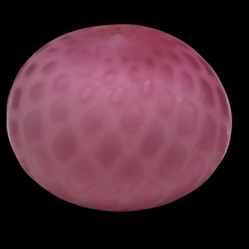Thomas Webb 1880s Antique Satin Glass Diamond Quilted Cased Mouthblown Paperweight - 3.5”