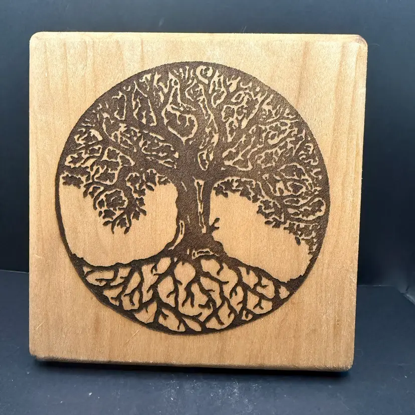 Wood Burned Tree Of Life
