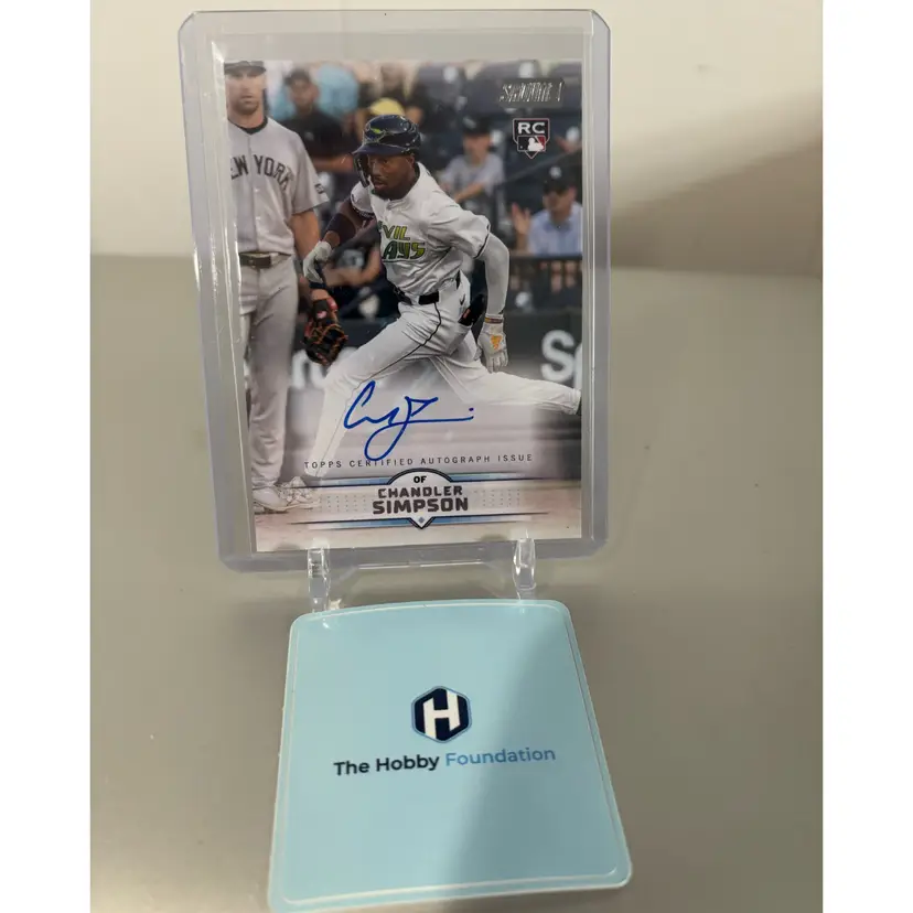 Chandler Simpson - 2025 Topps Stadium Club Auto - Tampa Bay Rays