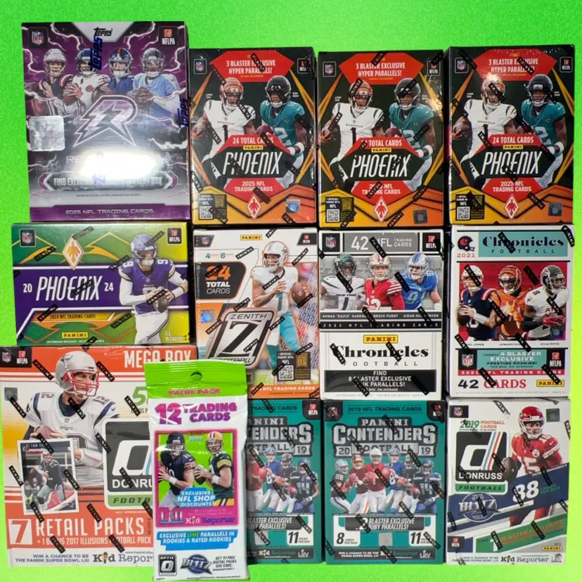 2017-2026 Topps & Panini Football 12 Box/1 Pack Mixer Live Team Rip MBB2027 (stacked shipping)
