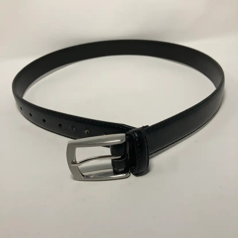 28”-32” Black Faux Leather Belt! NOS, Never Wore!
