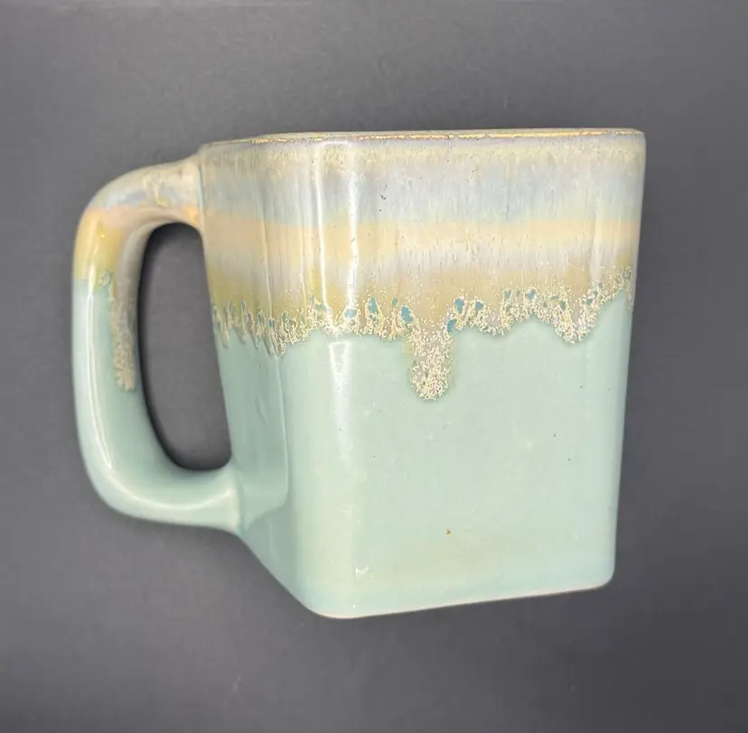 Square Pottery Mug 4”