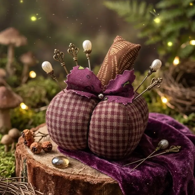 30. 🎃 Handmade Mini Pumpkin Purple Bow