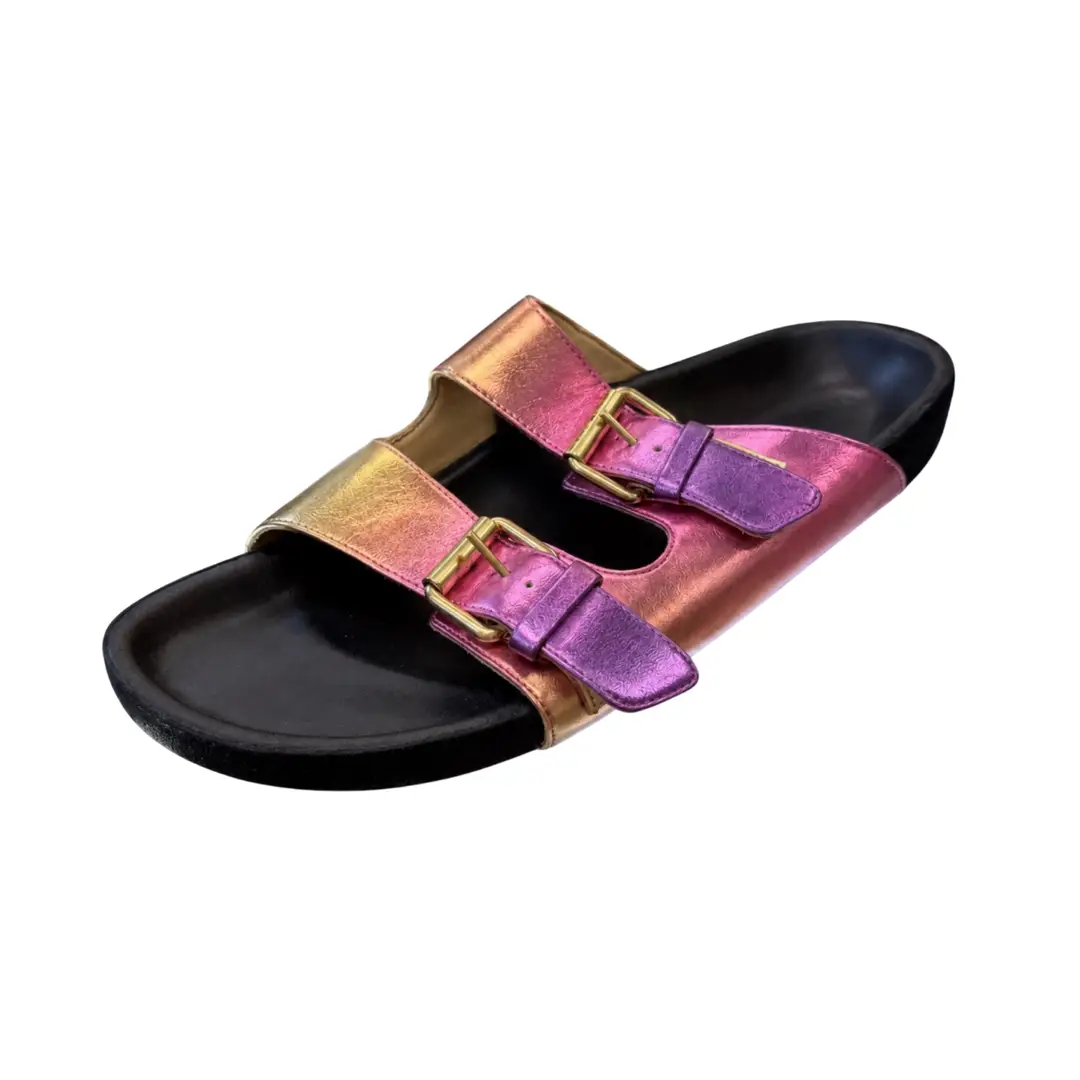 Isabel Marant Rainbow Iridescent Sandals Sz 38