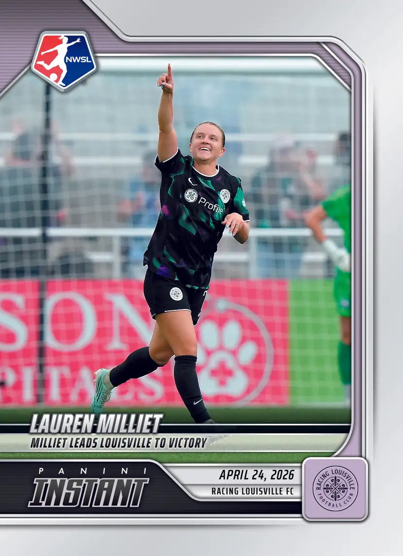 Lauren Milliet - 2026 Panini Instant NWSL - Only 72 Made! Racing Louisville FC