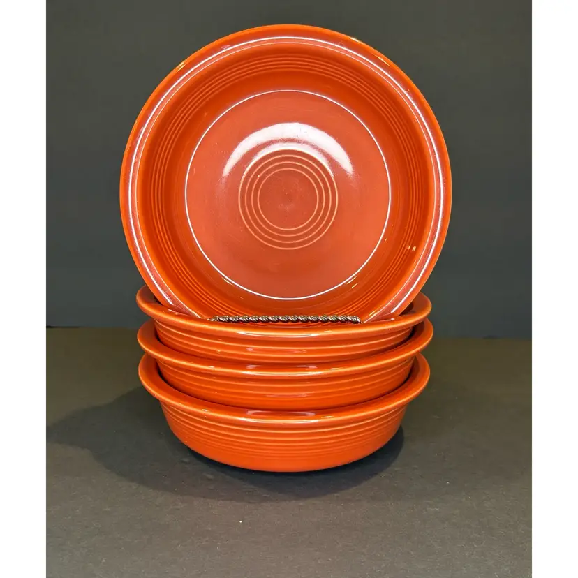 Fiestware Bowls In Poppy Set Of 4