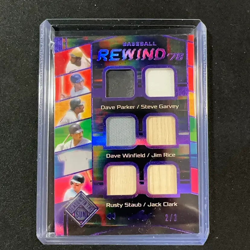 2026 Leaf Seasons In The Sun Baseball Rewind ‘78 12 Player Game Used Relic 2/3 BR-8