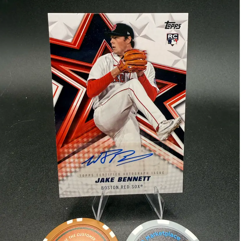 Jake Bennett Baseball Stars RC Auto 2026 Topps Update Boston Redsox