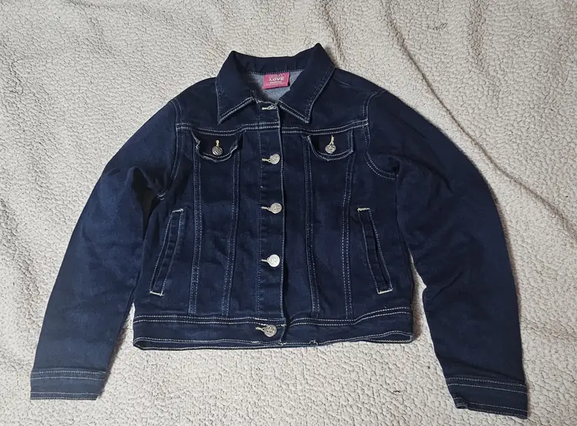 Real Love Girl’s Denim Jacket Size 10/12 - New Without Tags
