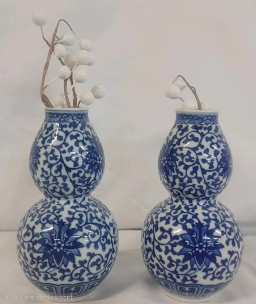 Vintage Chinese Porcelain Mini Vases . No chips or cracks