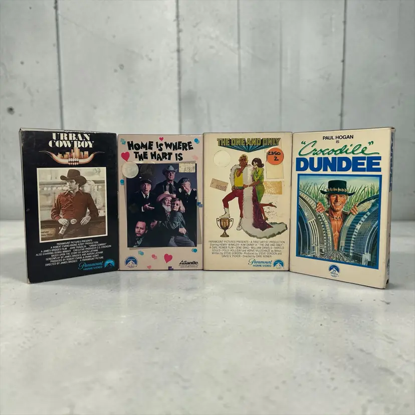 4 BETAMAX Crocodile Dundee The One And Only Urban Cowboy Home Is Where The Hart Is