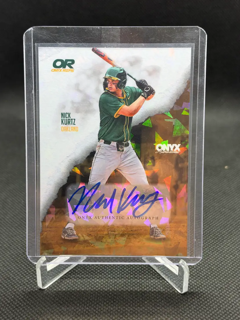 2024 Onyx Rips Nick Kurtz On-Card Auto Autograph Athletics A's Prospect