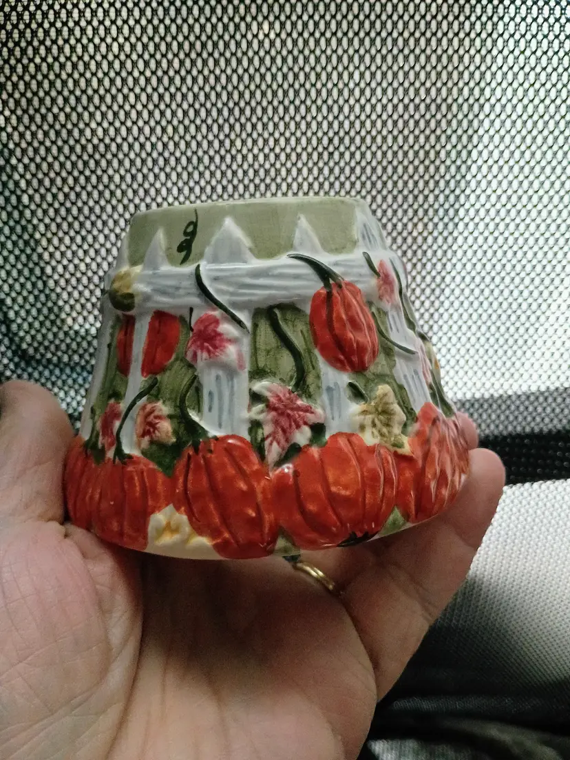 Yankee Candle Fall Pumpkin Patch Votive Candle Mini Jar Shade retired