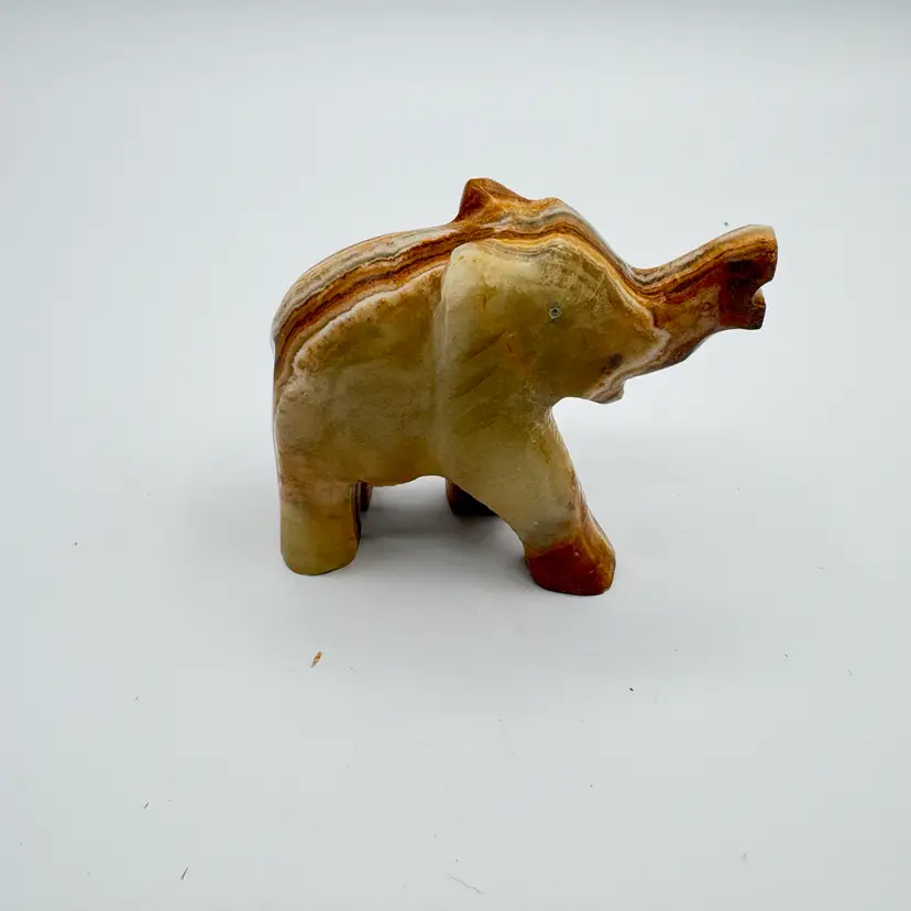 hand-carved decorative elephant figurine made from natural Stone Or Marble