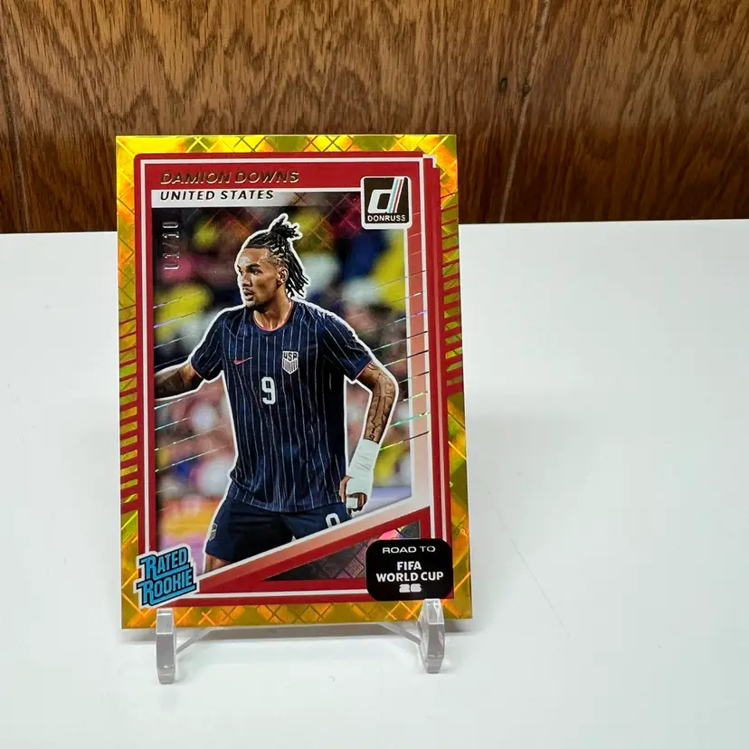 Damion Downs /10 - Rated Rookie Gold - 25-26 Donruss Road to FIFA World Cup USA