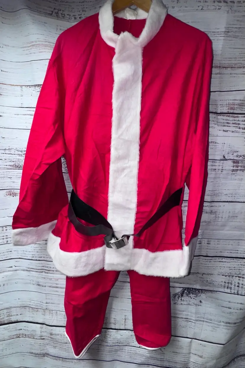 Santa Costume Vintage Large 42-46 Complete Santa Outfit with Original Box