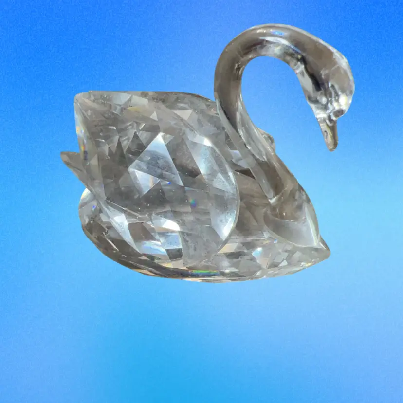 Mini Swarovski Crystal Swan 1.5” High