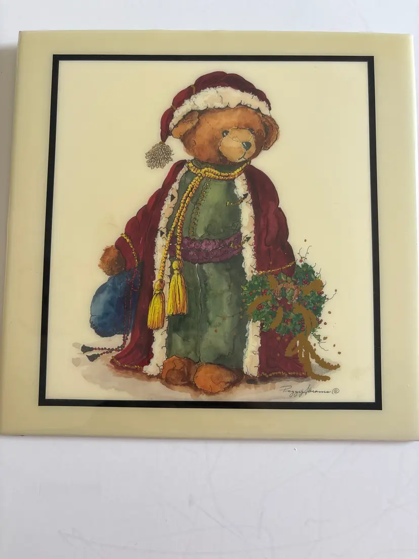 Peggy Abram’s Christmas Bear Wall Tile